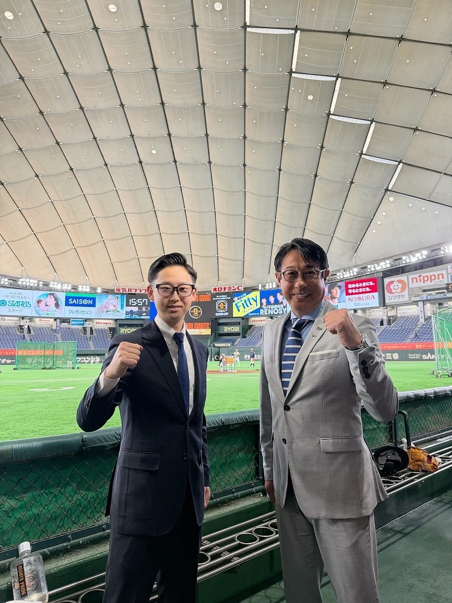 公式アンバサダー 宮本 和知氏（右）と代表 魚崎　仁潔（左）